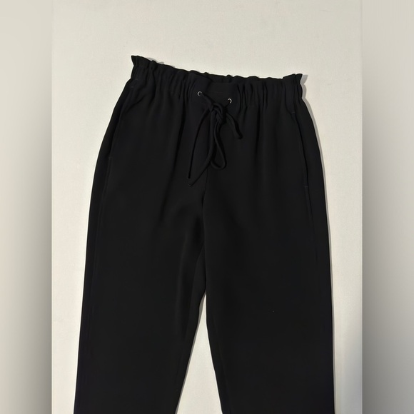 THEORY Tralpin Drawstring Pant w/pockets Size 4 black career jogger - Picture 6 of 8
